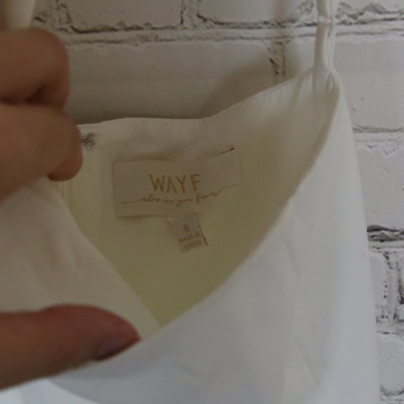 7. WAYF The Lenore One Shoulder Column Dress long - Picture 5 of 7